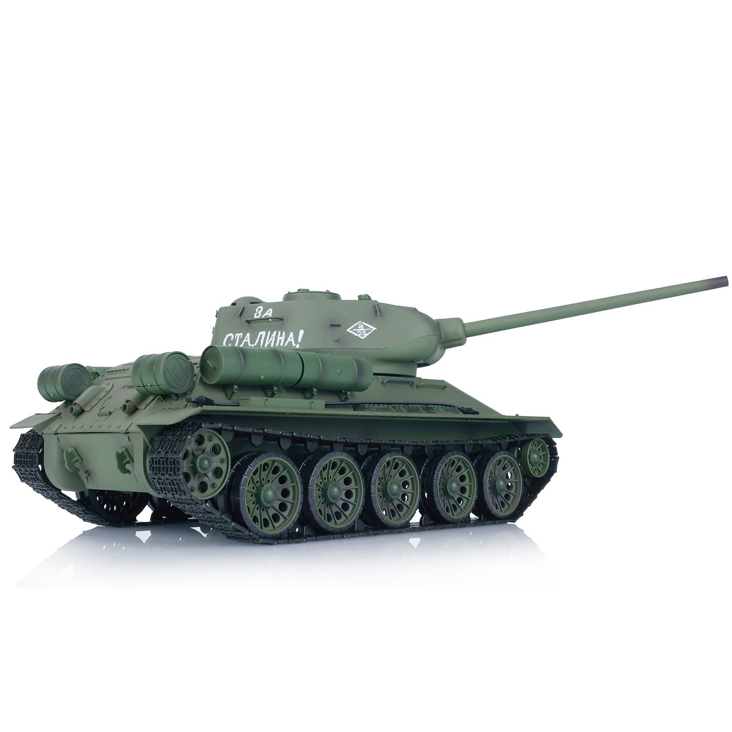 2.4G Henglong 1/16 7.0 Plastic 3909 Soviet Union T34/85 RTR RC Tank BB Infrared Combat 360 Degree Turret Metal Barrel Smoke