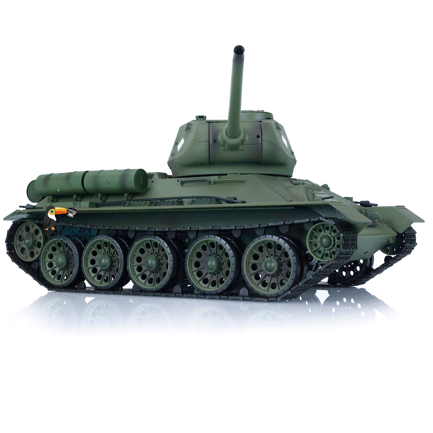 US Stock 2.4G Henglong 1/16 Scale 7.0 3909 Soviet T34-85 Plastic RTR RC Tank Model BB Infrared Combat Smoke 340 Degrees Rotate Turret Sound Light