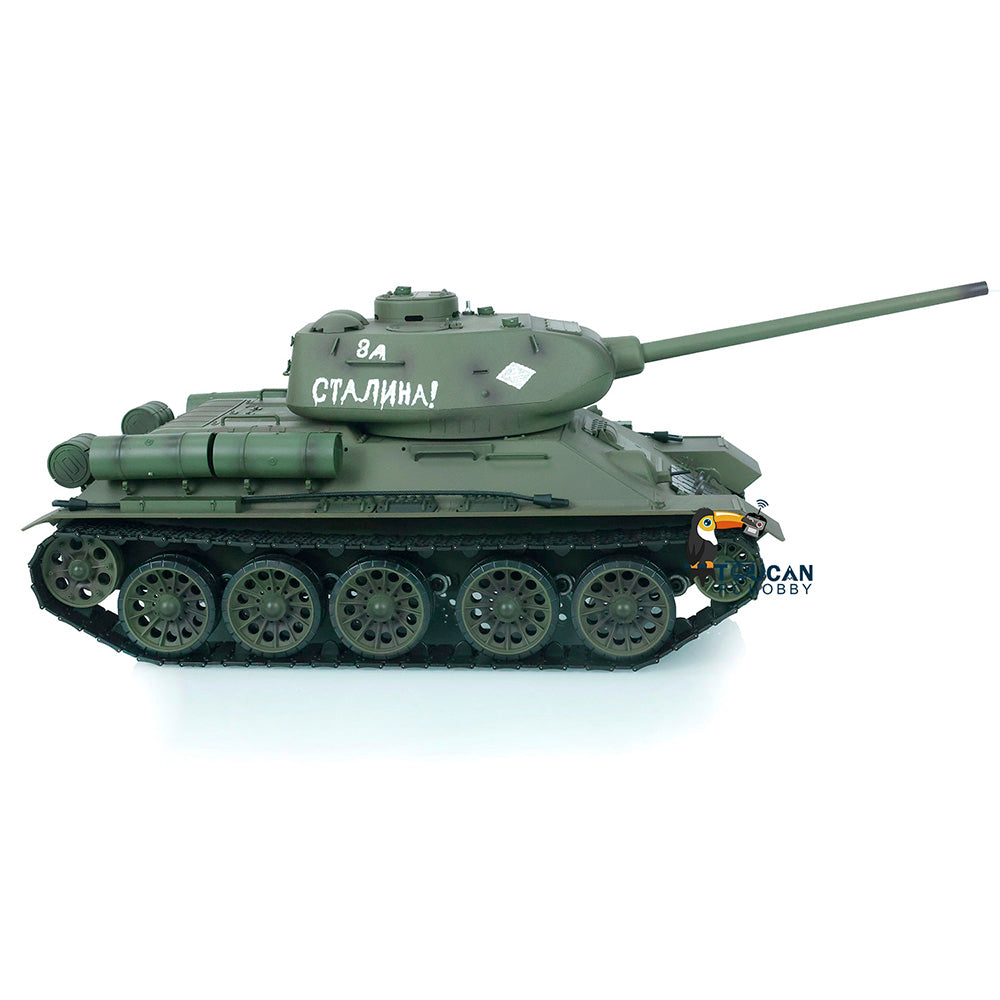 Henglong 1/16 2.4G TK7.0 Plastic 3909 Soviet Union T34/85 RTR RC Tank BB Infrared Combat 360 Degrees Turret Smoke Metal Barrel