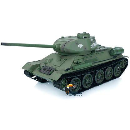EU Warehouse 2.4G Henglong 1/16 Scale 7.0 Plastic Ver Soviet T34-85 RTR RC Tank Remote Control Military Vehicle Model 3909