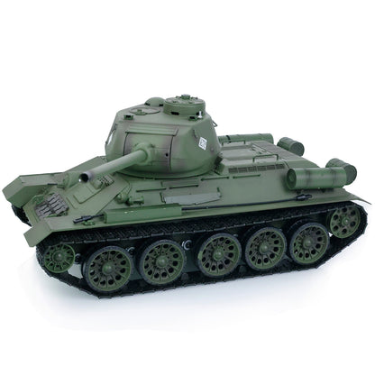 2.4G Henglong 1/16 7.0 Plastic 3909 Soviet Union T34/85 RTR RC Tank BB Infrared Combat 360 Degree Turret Metal Barrel Smoke