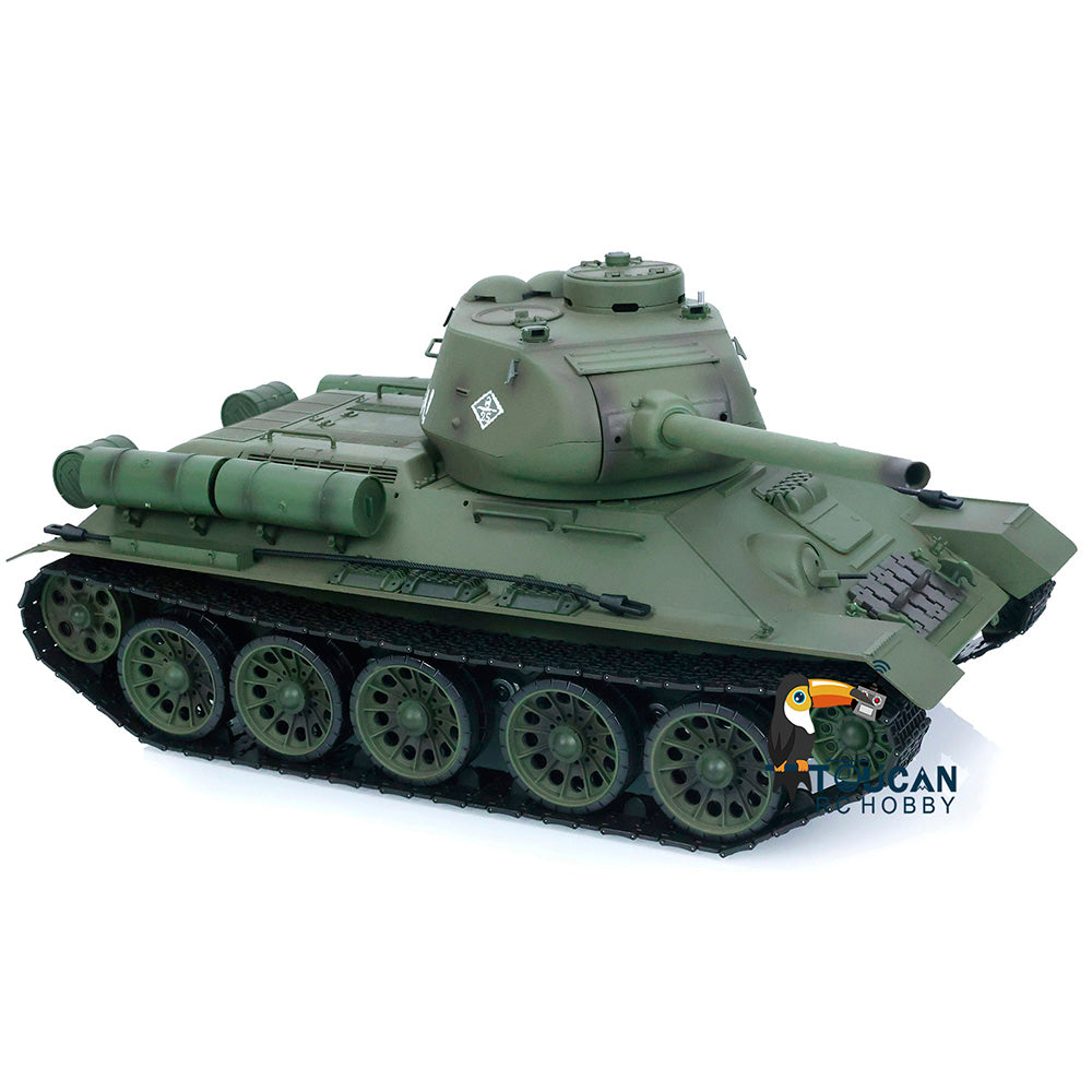 EU Warehouse 2.4G Henglong 1/16 Scale 7.0 Plastic Ver Soviet T34-85 RTR RC Tank Remote Control Military Vehicle Model 3909