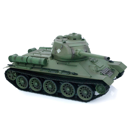 2.4G Henglong 1/16 7.0 Plastic 3909 Soviet Union T34/85 RTR RC Tank BB Infrared Combat 360 Degree Turret Metal Barrel Smoke