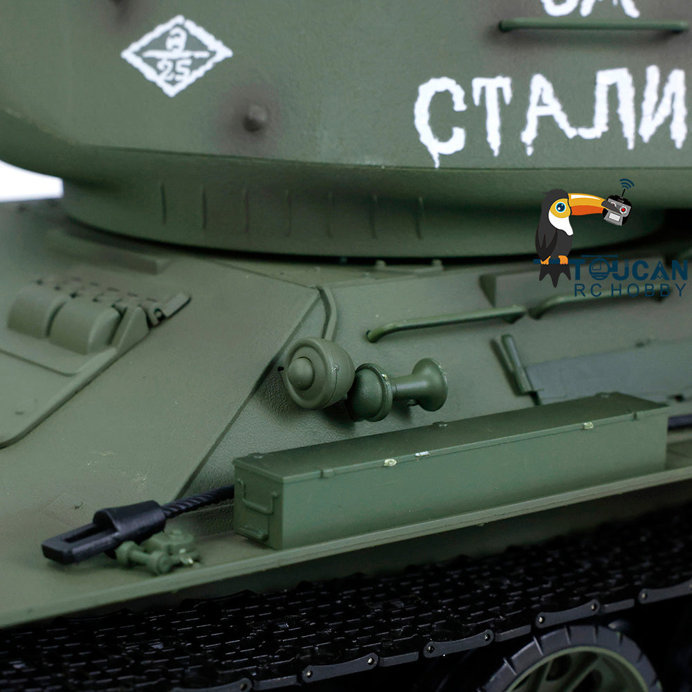 EU Warehouse 2.4G Henglong 1/16 Scale 7.0 Plastic Ver Soviet T34-85 RTR RC Tank Remote Control Military Vehicle Model 3909