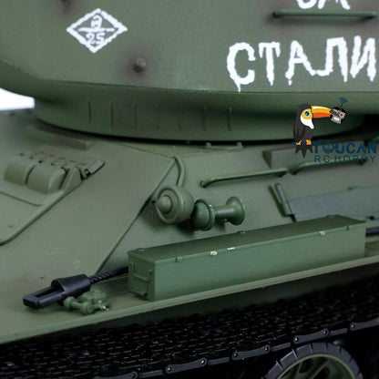 EU Warehouse 2.4G Henglong 1/16 Scale 7.0 Plastic Ver Soviet T34-85 RTR RC Tank Remote Control Military Vehicle Model 3909