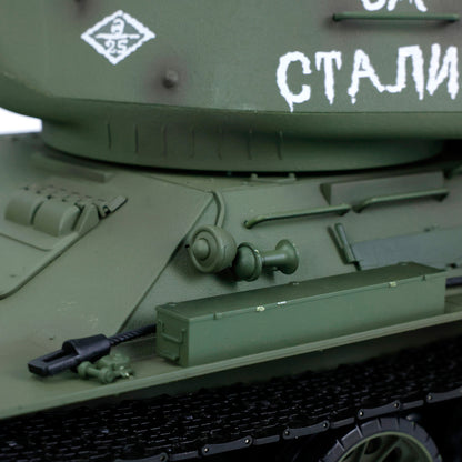 2.4G Henglong 1/16 7.0 Plastic 3909 Soviet Union T34/85 RTR RC Tank BB Infrared Combat 360 Degree Turret Metal Barrel Smoke