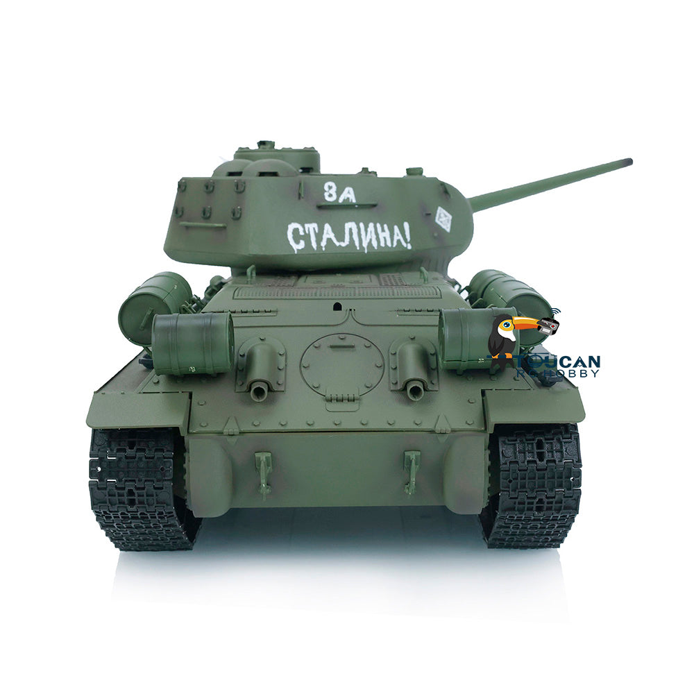 EU Warehouse 2.4G Henglong 1/16 Scale 7.0 Plastic Ver Soviet T34-85 RTR RC Tank Remote Control Military Vehicle Model 3909