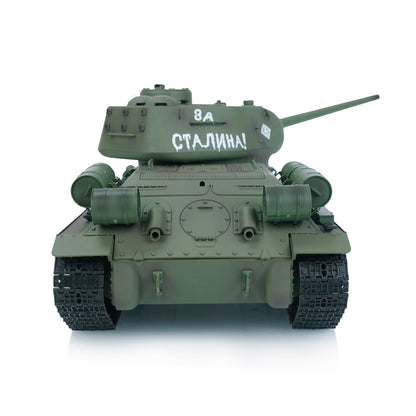 2.4G Henglong 1/16 7.0 Plastic 3909 Soviet Union T34/85 RTR RC Tank BB Infrared Combat 360 Degree Turret Metal Barrel Smoke