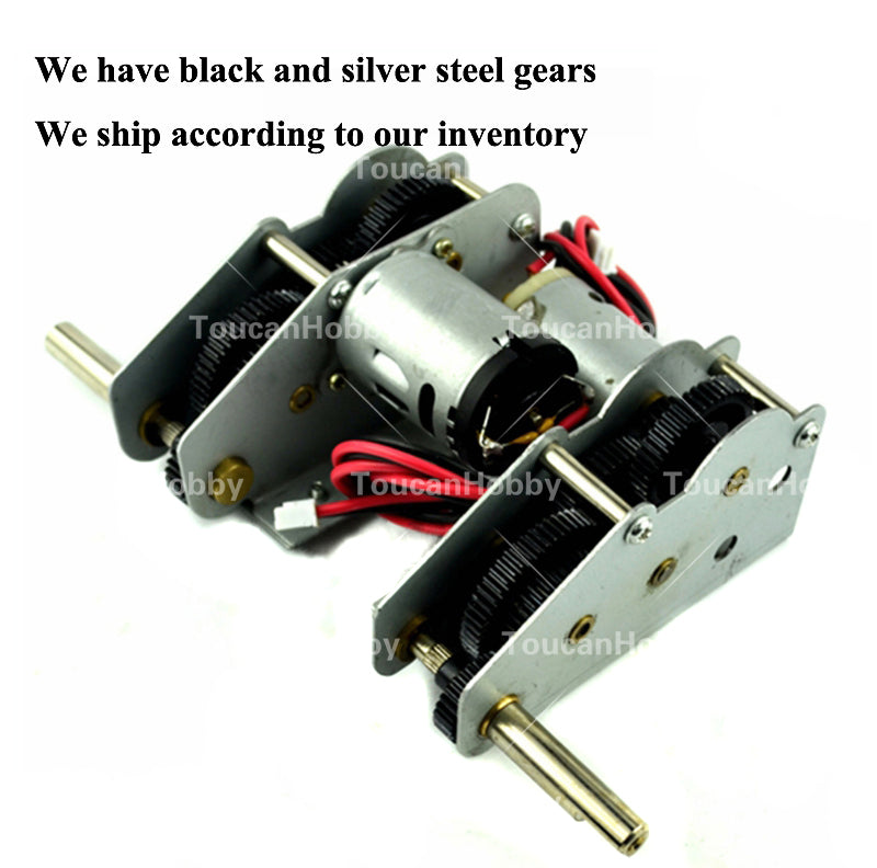 Henglong 1/16 Remote Control Tank Steel Gearbox ML 49mm 59mm HL 49mm 59mm With 5.3 Plug Cable For RC Military Vehicle Model Part