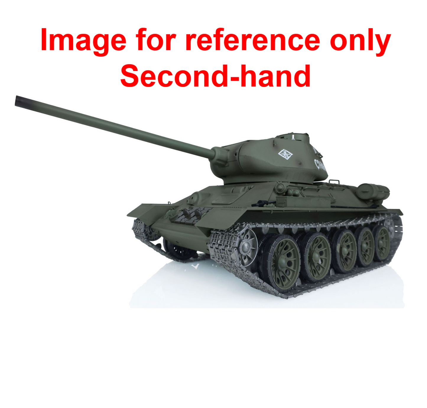 Second Hand Fast Shipping Henglong 1/16 7.0 Upgraded Metal Soviet T34/85 3909 RTR RC Tank FPV BB IR Smoke 360 Degree Turret Metal Idler Drive Wheels Gearbox Track Barrel