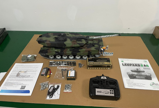 CN Stock Second-hand Henglong 1/16 7.0 Leopard2A6 3889 RTR RC Tank