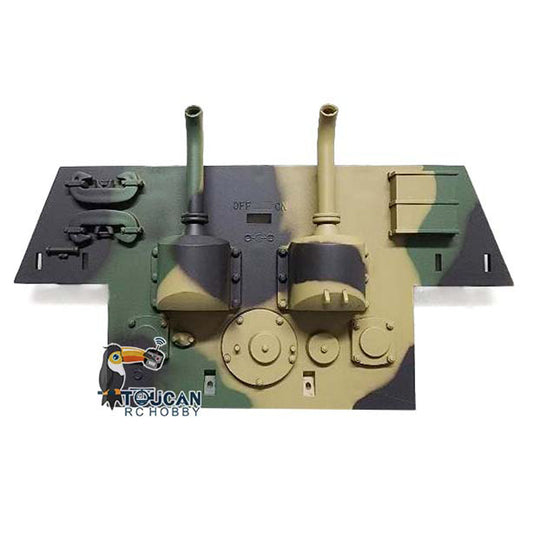 Plastic Rear Panel Spare Parts for Henglong 1/16 Scale German King Tiger RC Tank Models 3888A Radio Controlled Armored Cars