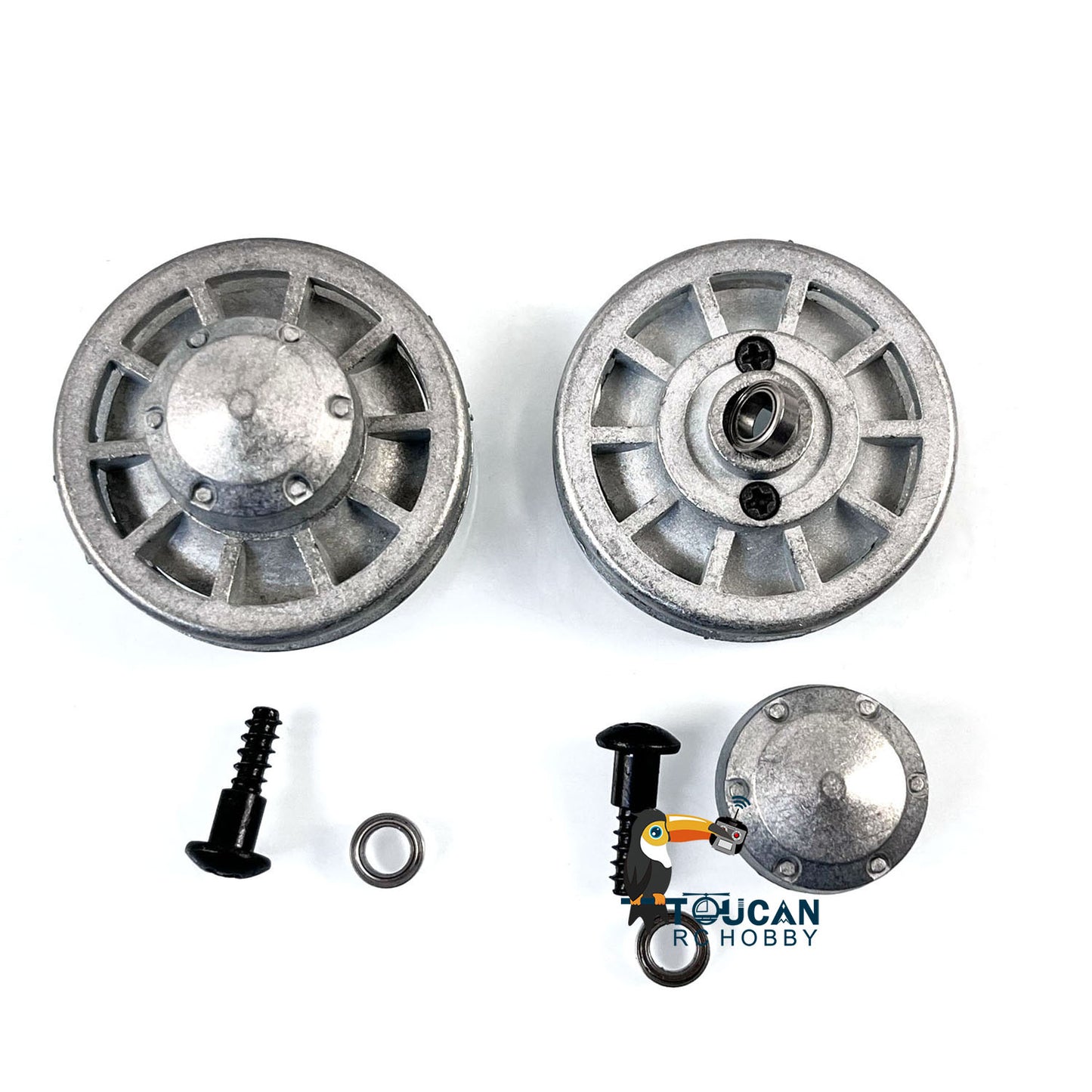 US Stock 1 Pair Metal Idler Wheel for Heng Long 1/16 RC Battle Tanks German Tiger I 3818 Panther 3819 Military Armored Model Parts