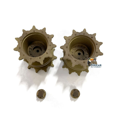 Henglong CS Metal Sprockets With Gear Clip For 1/16 Scale USA M1A2 Abrams Remote Control Tank 3918 Vehicle Military Part Model