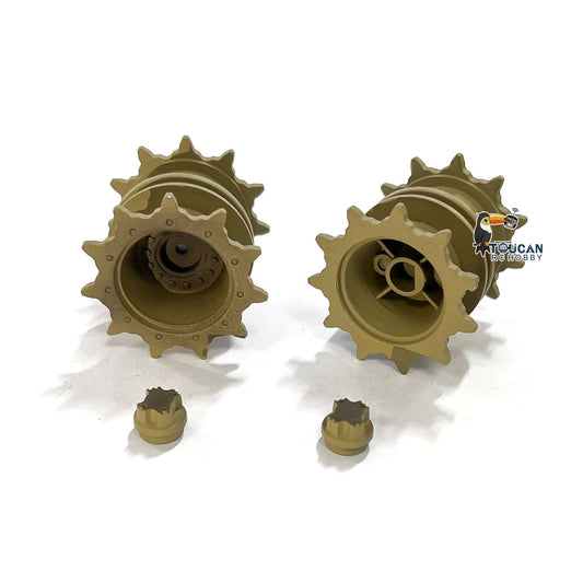 Henglong CS Metal Sprockets With Gear Clip For 1/16 Scale USA M1A2 Abrams Remote Control Tank 3918 Vehicle Military Part Model