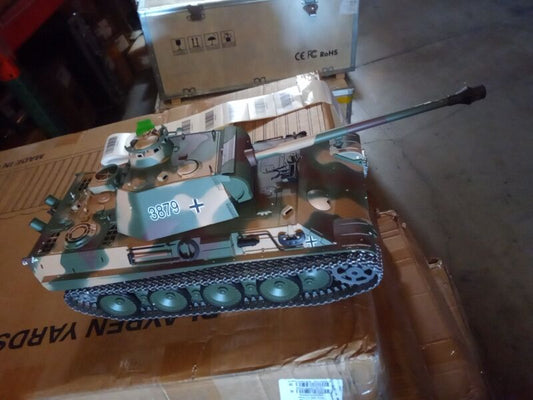 Second Hand US STOCK Henglong 2.4G 1/16 Scale 7.0 Upgraded Soviet KV-1 RTR RC Tank 3878 Metal Tracks