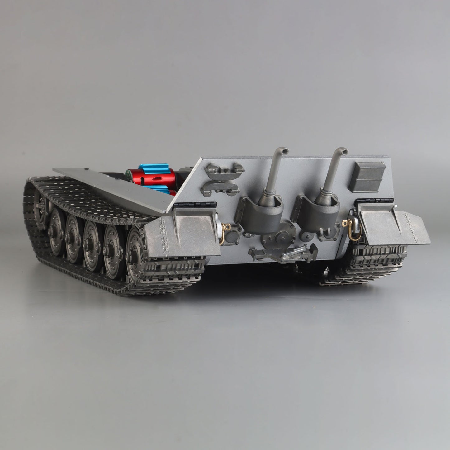 Remote Control Tank Metal Chassis for Heng Long 1/16 German King Tiger Steel Gearbox Motor Smoking Unit Model Upgraded Part