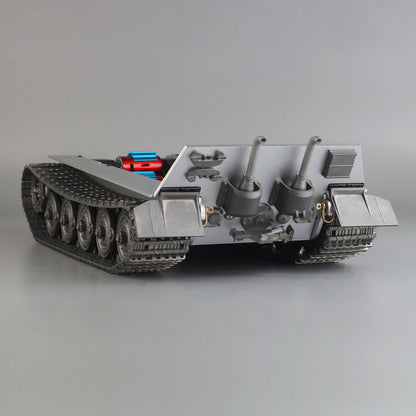 Remote Control Tank Metal Chassis for Heng Long 1/16 German King Tiger Steel Gearbox Motor Smoking Unit Model Upgraded Part