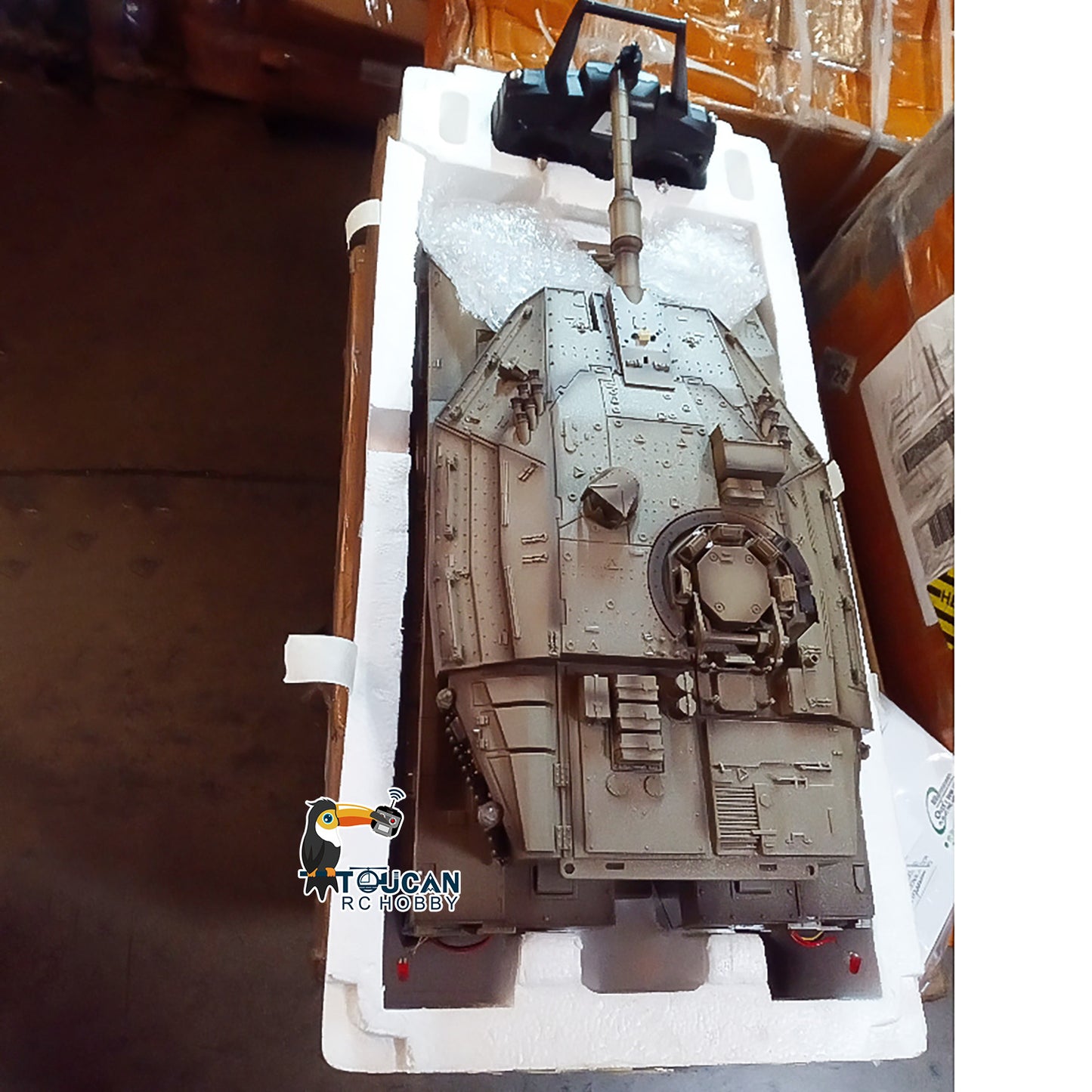 Fast Free Shipping Second Hand US Stock Heng Long 1/16 3958 RC Tank IDF Merkava MK IV Barrel Recoil BB IR Smoke Metal Chassis
