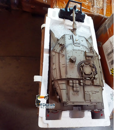 Fast Free Shipping Second Hand US Stock Heng Long 1/16 3958 RC Tank IDF Merkava MK IV Barrel Recoil BB IR Smoke Metal Chassis