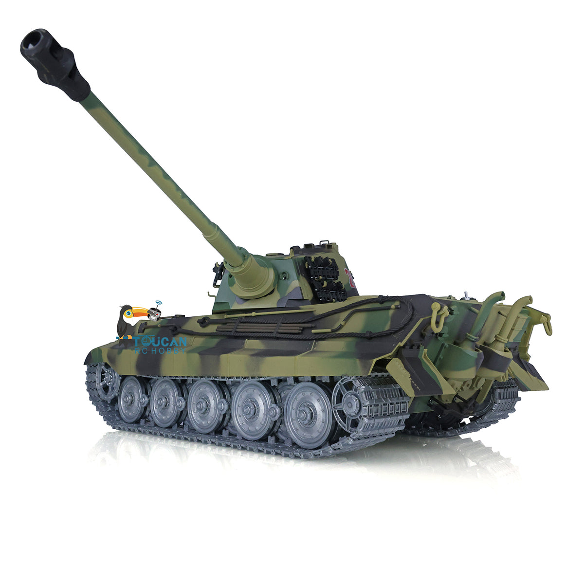 US Stock Henglong 1/16 TK7.0 King Tiger 3888A RTR RC Tank with IR BB Smoke Metal Sprockets Idler Road Wheels Tracks Gearbox