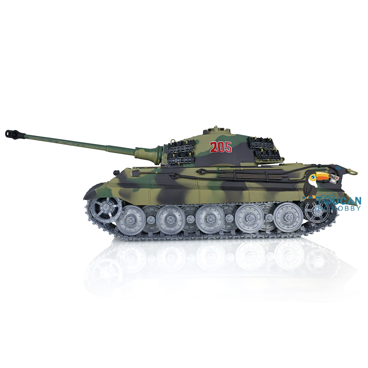 US Stock Henglong 1/16 TK7.0 King Tiger 3888A RTR RC Tank with Barrel Recoil Infrared Combat BB Unit Smoke Effect