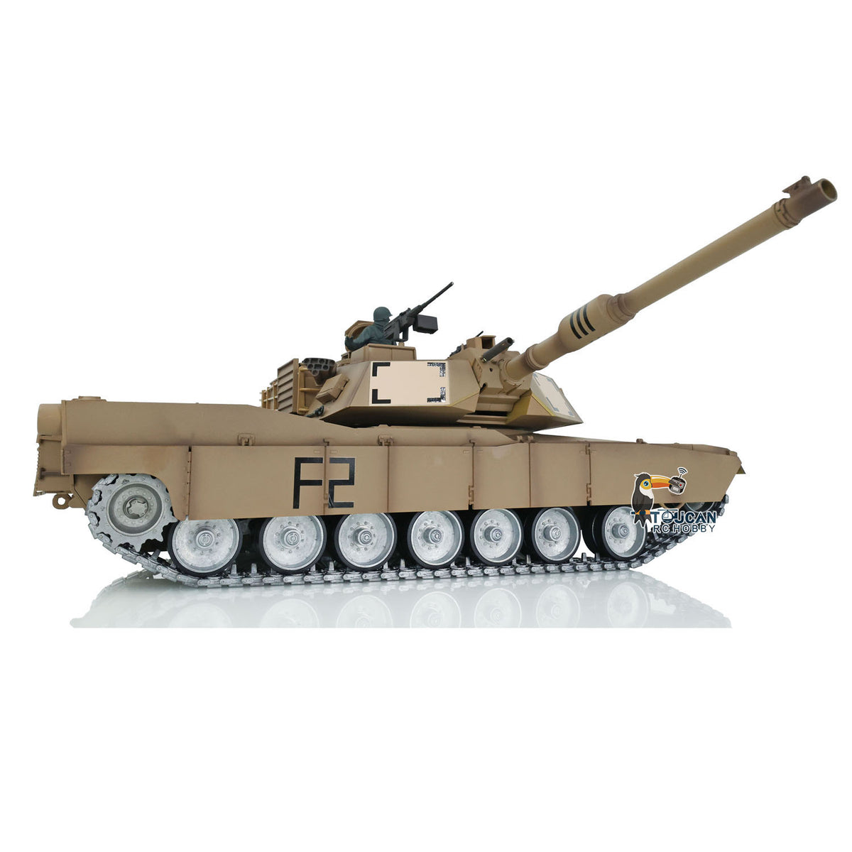 US Stock Henglong 1/16 TK7.0 Professional 3918 Abrams RTR RC Tank 360 Degrees Turret Barrel Recoil BB IR Smoke Metal Tracks Idlers Sprockets Road Wheels