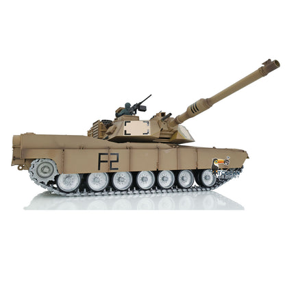 US Stock Henglong 1/16 TK7.0 Professional 3918 Abrams RTR RC Tank 360 Degrees Turret Barrel Recoil BB IR Smoke Metal Tracks Idlers Sprockets Road Wheels