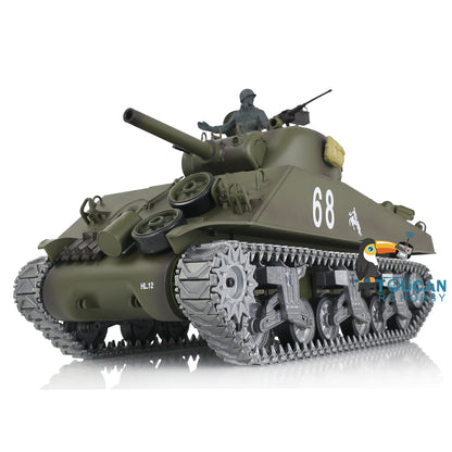 US Warehouse Henglong 1/16 TK7.0 M4A3 Sherman RC Tank 3898 with BB IR Smoke Metal Tracks Idlers Sprockets Road Wheels