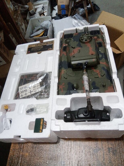 Fast Free Shipping Second Hand US Stock 2.4Ghz Henglong 1/16 7.0 Plastic Ver German Panther V 3819 RTR RC Tank Model BB IR Smoke