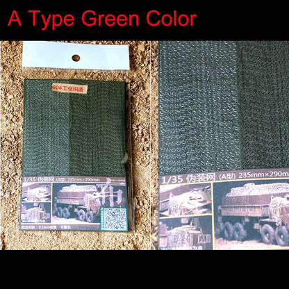 1/35 Camouflage Net for Heng Long 1/16 3908 3818 3949 RC Tank Abrams KV-2 Tiger I Challenger II Radio Control Military Model Accessories
