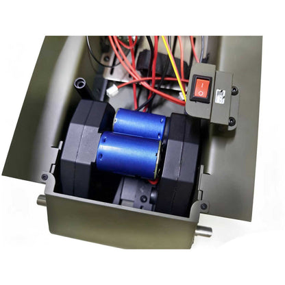 Metal Chassis Smoke Unit Gearbox Power Blue Motor Speaker Switch for Henglong 1/16 RC Battle Tank 3898 USA M4A3 Sherman Model