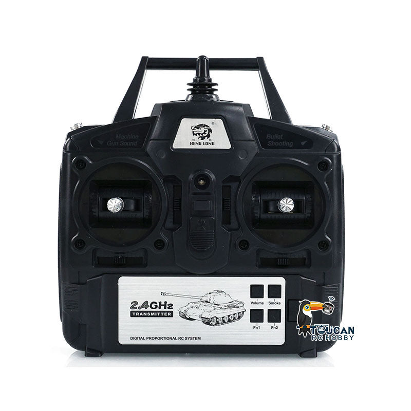 Henglong 1/16 Dark Green 7.0 Challenger II RC Tank 3908 360 Degree Turret Rotation Metal Tracks Idler Road Wheels Smoking System