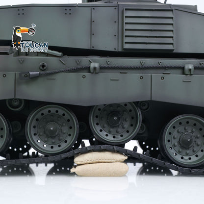 Henglong 1/16 TK7.0 Professional British Challenger II 3908 RTR RC Tank with 360 Degrees Turret BB IR Smoke