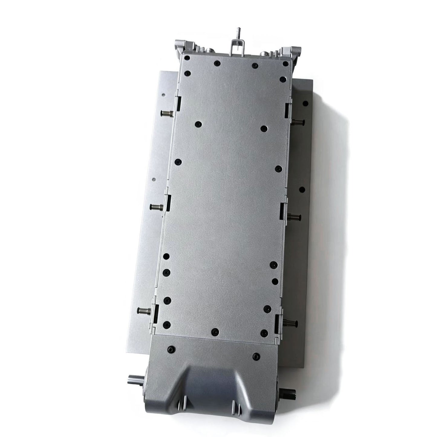 Metal Chassis Smoke Unit Gearbox Power Blue Motor Speaker Switch for Henglong 1/16 RC Battle Tank 3898 USA M4A3 Sherman Model