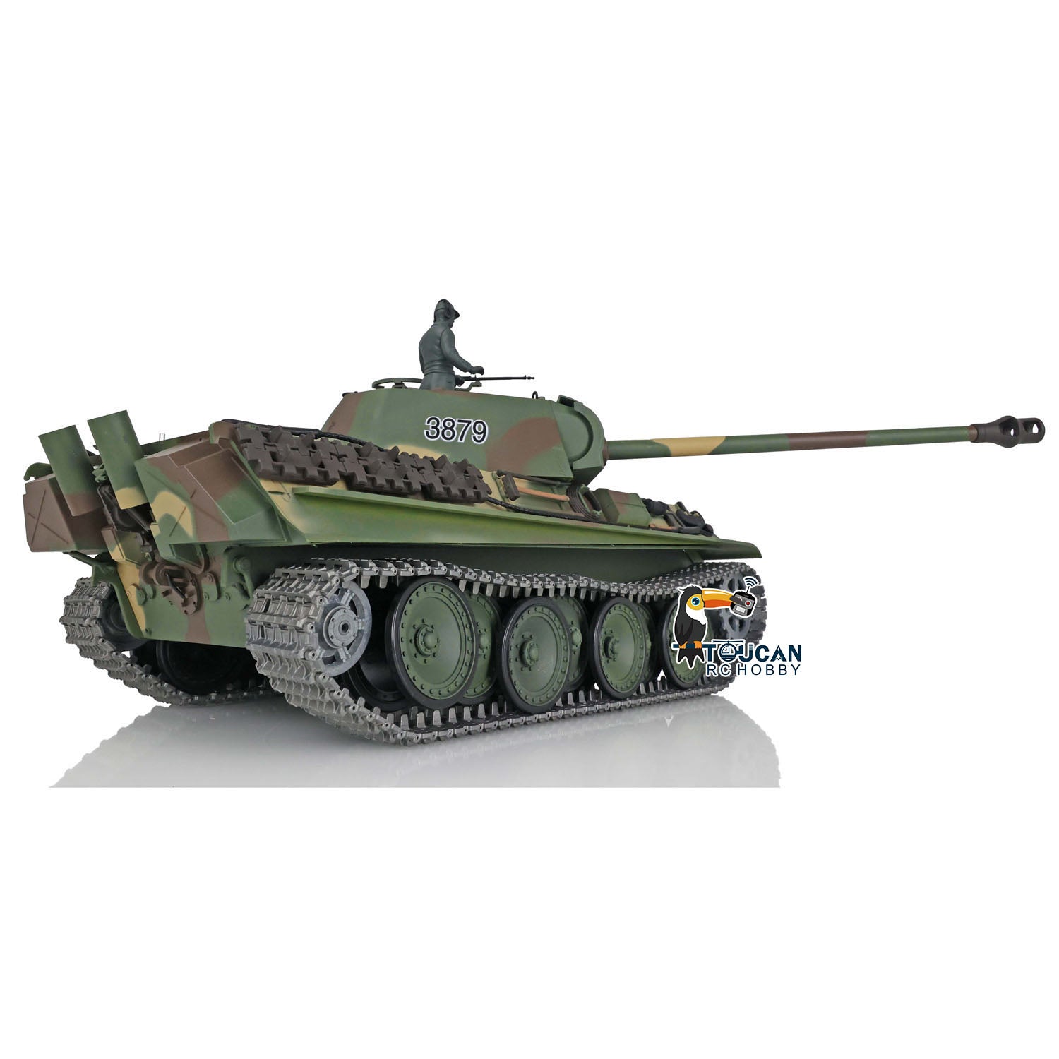 HL-7.0-3879 Upgraded RC Tank 2.4GHz Anti-Interference Radio System for Multi-Tank Battles