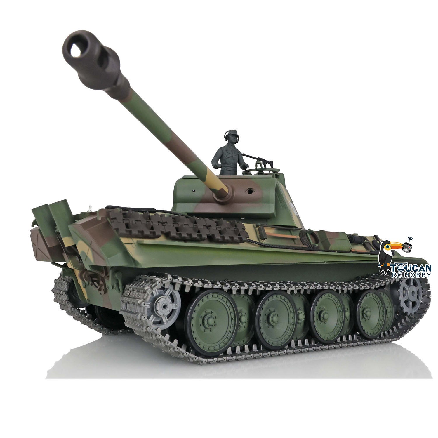 HL-7.0-3879 Upgraded RC Tank Steel Driving Gearbox Metal Tracks and Sprockets 