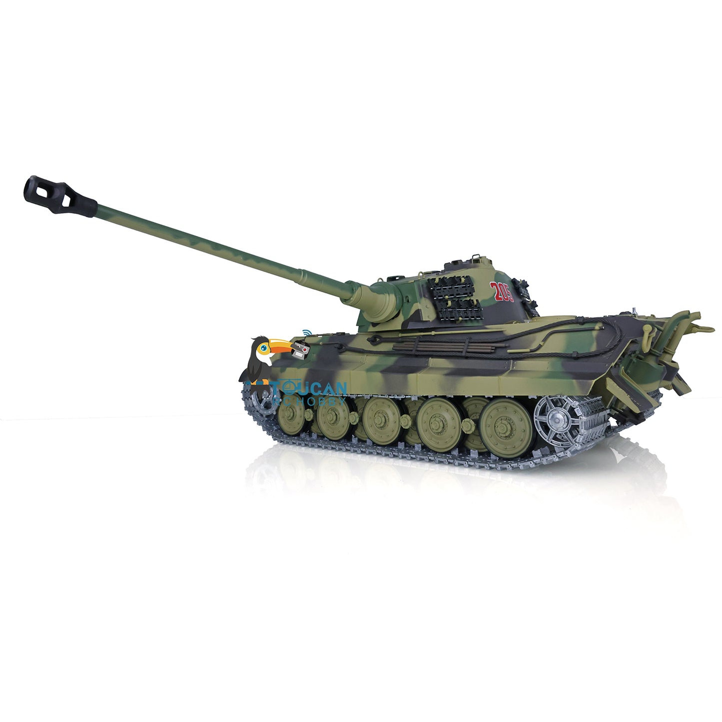HL-7.0-3888A Upgraded RC Tank 340-Degree Turret Rotation and 30-Degree Barrel Elevation