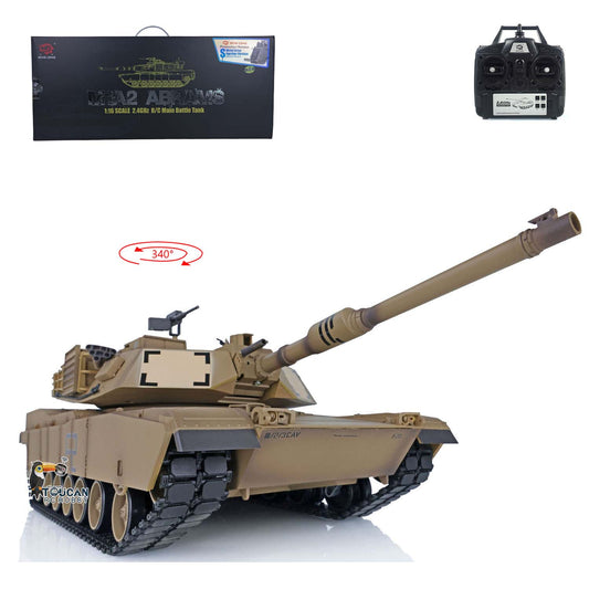 Henglong Plastic 1/16 RTR RC Tank 3918 Radio Control Hatch 7.0 M1A2 Abrams Modified Painted Military Hobby Models Gift Toys