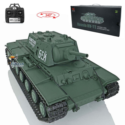 US Warehouse 7.0 Henglong 2.4G 1/16 Plastic Ver Soviet KV-1 RTR RC Tank 3878 Remote Controlled Model Track Road Wheels Driving Gearbox
