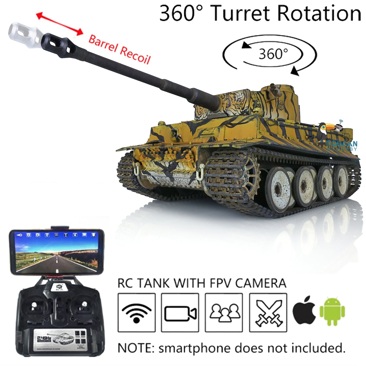 King Tiger Tank Heng Long Pro 1/16 RC King Tiger With Henschel