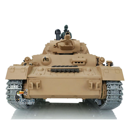US Warehouse Henglong 1/16 TK7.0 Receiver Upgraded German Panzer IV F RTR RC Tank 3858 Metal Tracks Remote Control Metal Driving Gearbox