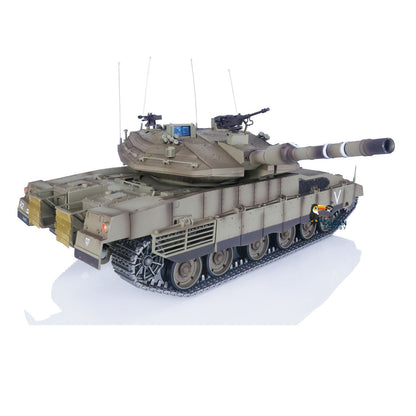 US Warehouse Henglong 1:16 RC Military Battle Tanks Remote Controlled Panzer DF Merkava MK IV 3958 Upgraded Edition Electric Model