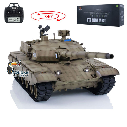 2.4G Henglong 1/16 7.0 Plastic Version Chinese 99A RTR RC Tank Stimulated Model Radio Controlled Panzer Military Car 3899A DIY