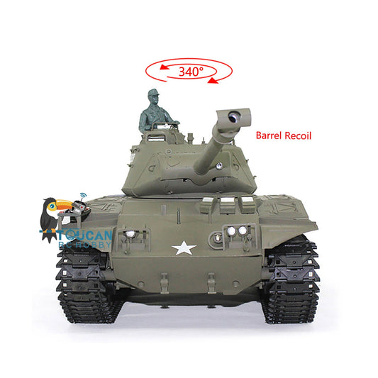 Henglong 1/16 Plastic RC Tank Model 3839 USA Walker Bulldog RTR Remote Control Tank Model w/ Sprocket Smoking Gearbox 2 Sounds
